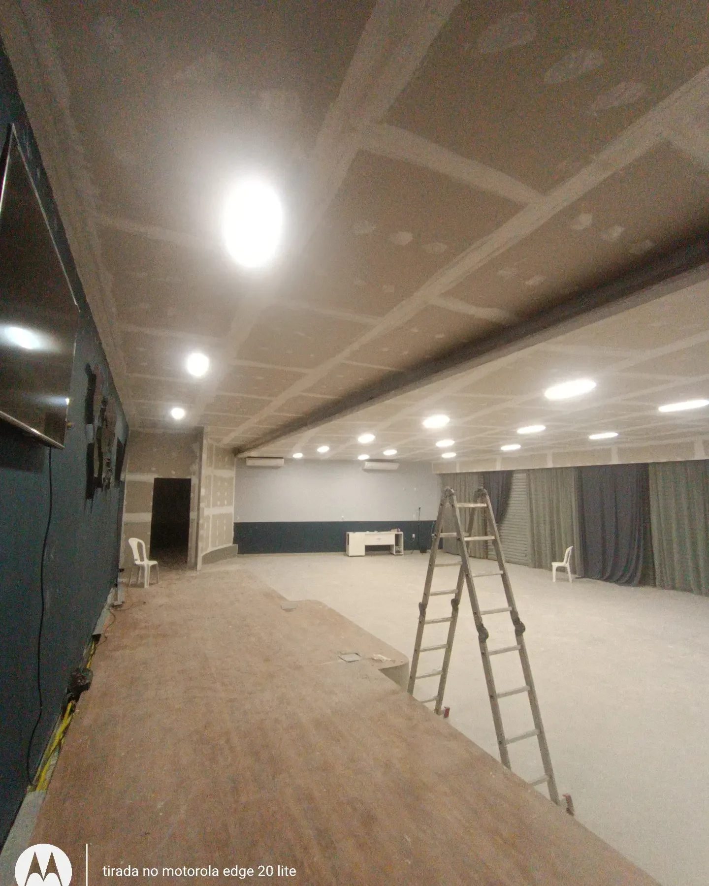 Interior com soluções de drywall